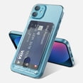 thumbnail image 1 of Nalacover Clear Wallet for iPhone 11 Case, Rubber Shockproof Wallet Case with Card Holder Pocket, Slim Transparent Crystal Protective Card Slot Phone Case For iPhone 11 , Clear, 1 of 1