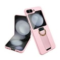 thumbnail image 1 of Nalacover Compatible for Samsung Galaxy Z Flip 5 Case, Shockproof Protective Phone Case for Galaxy Z Flip 5 with Wristband Strap Ring Buckle Integrated Front Screen Protector, Pink, 1 of 9