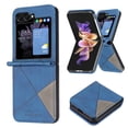 thumbnail image 1 of Nalacover Compatible for Samsung Galaxy Z Flip 6 Folding Case, Premium PU Leather + TPU Bumper Shockproof Protection Anti-Scratches Slim Phone Cover for Samsung Galaxy Z Flip 6, Blue, 1 of 7