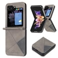 thumbnail image 1 of Nalacover Compatible for Samsung Galaxy Z Flip 6 Folding Case, Premium PU Leather + TPU Bumper Shockproof Protection Anti-Scratches Slim Phone Cover for Samsung Galaxy Z Flip 6, Gray, 1 of 7