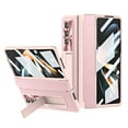 thumbnail image 1 of Nalacover Compatible for Samsung Galaxy Z Fold3 Rugged PC Shockproof Flat Folding Case, Galaxy Z Fold3 Case with Screen Protector Kickstand Hinge Protection Wireless Charging MagSafe Cover,Pink, 1 of 7