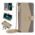 thumbnail image 1 of Nalacover Cover for Google Pixel 6 Pro, Zipper Wallet Purse Crossbody & Shoulder Metal Chain Women Handbag Credit Card Holder Ring Magnetic Clasp Kickstand Flip Leather For Google Pixel 6 Pro, Gray, 1 of 7