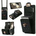 thumbnail image 1 of Nalacover Crossbody Wallet Case for Google Pixel 8 Pro, [6 Card Slots] Leather Purse Phone Case Luxury Buckle Closure Card Holder Shoulder Strap Handbag Case Women for Google Pixel 8 Pro, Black, 1 of 11