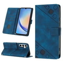 Nalacover Crossbody Wallet Case for Samsung Galaxy A16 5G with Shoulder Strap Lanyard, Skin-Friendly PU Leather Flip Kickstand Cover with Card Holder Magnetic Clasp Shockproof Case, Blue