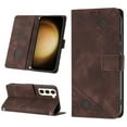 thumbnail image 1 of Nalacover Crossbody Wallet Case for Samsung Galaxy S24 with Shoulder Strap Lanyard, Skin-Friendly PU Leather Flip Kickstand Cover with Card Holder Magnetic Clasp Shockproof Case, Brown, 1 of 9