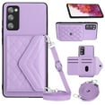 thumbnail image 1 of Nalacover Crossbody Wallet Case for Samsung S20 FE RFID Blocking Card Slot Holder, Magnetic Flip Folio Purse Case, PU Leather Envelope Design Handbag Women Girls for Samsung Galaxy S20 FE, Purple, 1 of 10