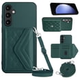 thumbnail image 1 of Nalacover Crossbody Wallet Case for Samsung S23 FE RFID Blocking Card Slot Holder, Magnetic Flip Folio Purse Case, PU Leather Envelope Design Handbag Women Girls for Samsung Galaxy S23 FE, Green, 1 of 10