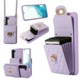 thumbnail image 1 of Nalacover Crossbody Wallet Case for Samsung S23 Plus,[6 Card Slots] Leather Purse Phone Case Luxury Buckle Closure Card Holder Shoulder Strap Handbag Case Women for Samsung Galaxy S23 Plus,Purple, 1 of 11