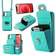 thumbnail image 1 of Nalacover Crossbody Wallet Case for iPhone 11, [6 Card Slots] Leather Purse Phone Case Luxury Buckle Closure Card Holder Shoulder Strap Handbag Case Women For iPhone 11, Green, 1 of 11
