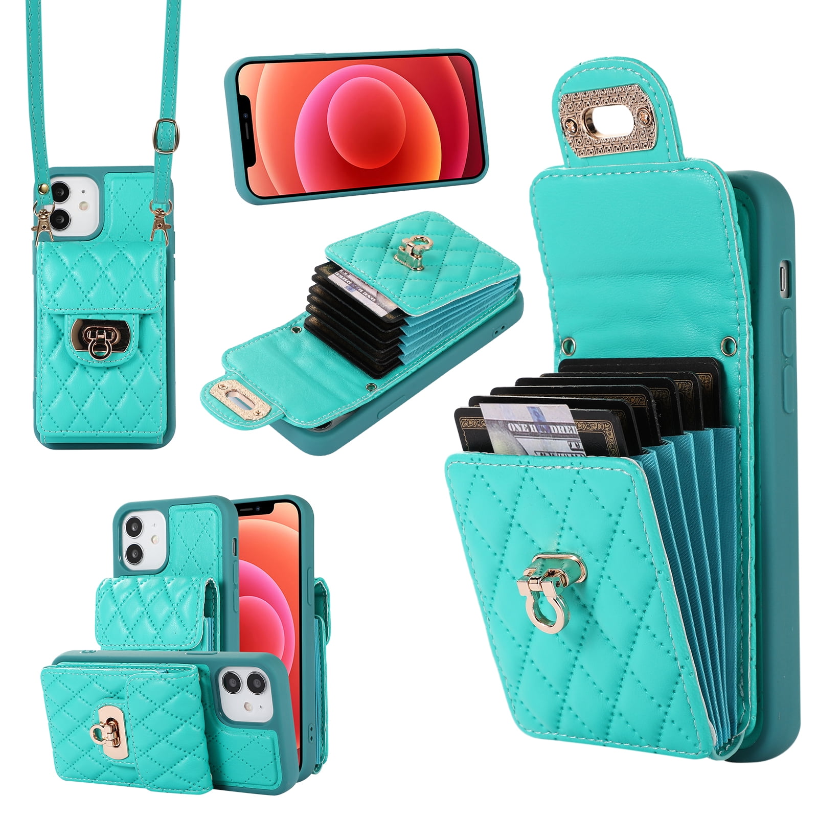 Magnetic Leather Case With Card Holder For Apple iPhone Series - MiniBay