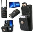 thumbnail image 1 of Nalacover Crossbody Wallet Case for iPhone 11 Pro, [6 Card Slots] Leather Purse Phone Case Luxury Buckle Closure Card Holder Shoulder Strap Handbag Case Women For iPhone 11 Pro, Black, 1 of 11
