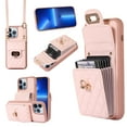 thumbnail image 1 of Nalacover Crossbody Wallet Case for iPhone 11 Pro Max, [6 Card Slots] Leather Purse Phone Case Luxury Buckle Closure Card Holder Shoulder Strap Handbag Case Women For iPhone 11 Pro Max, Pink, 1 of 11