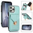 thumbnail image 1 of Nalacover Crossbody Wallet Case for iPhone 14 Pro with Shoulder Strap Lanyard, PU Leather Case with Credit Card Holder for Women Girls, Full Protection Metal Buckle Shockproof Phone Case, Green, 1 of 7