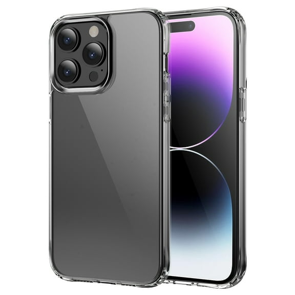 Nalacover Crystal Clear Case for iPhone 14 Pro, Support Wireless Charging, Slim Lightweight Acrylic PC + TPU Shockproof Military Grade Protection Non-Yellowing Cover for iPhone 14 Pro,Clear