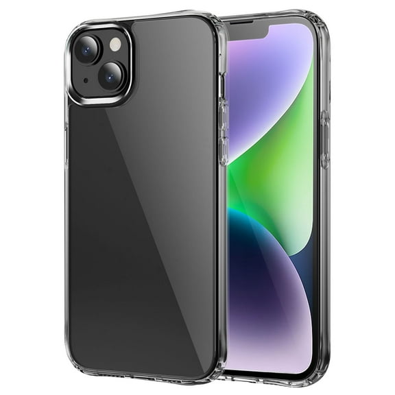 Nalacover Crystal Clear Case for iPhone 14, Support Wireless Charging, Slim Lightweight Acrylic PC + TPU Shockproof Military Grade Protection Non-Yellowing Cover for iPhone 14,Clear