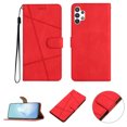 thumbnail image 1 of Nalacover Deisgned for Samsung A32 5G, Magnetic Folio Wrist Strap Flip Kickstand Premium PU Leather Wallet Case Cash Card Slots Holder Protective Case for Samsung Galaxy A32 5G, Red, 1 of 9