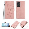 thumbnail image 1 of Nalacover Deisgned for Samsung A53 5G, Magnetic Folio Wrist Strap Flip Kickstand Premium PU Leather Wallet Case Cash Card Slots Holder Protective Case for Samsung Galaxy A53 5G, Rosegold, 1 of 9