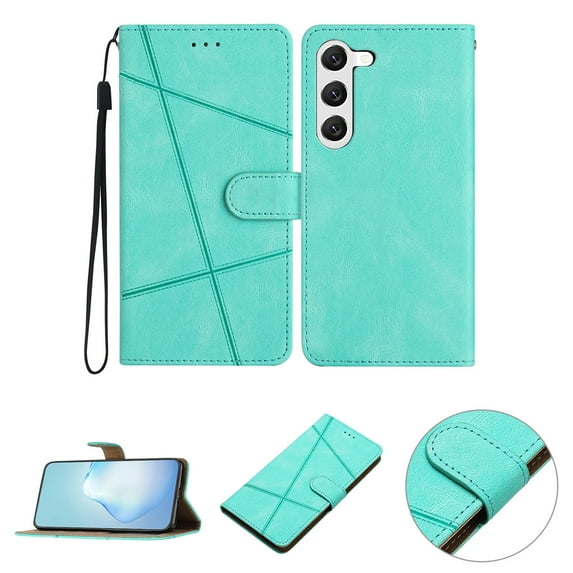 Nalacover Deisgned for Samsung S20, Magnetic Folio Wrist Strap Flip Kickstand Premium PU Leather Wallet Case Cash Card Slots Holder Protective Case for Samsung Galaxy S20, green