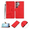 thumbnail image 1 of Nalacover Deisgned for Samsung S22 Ultra, Magnetic Folio Wrist Strap Flip Kickstand Premium PU Leather Wallet Case Cash Card Slots Holder Protective Case for Samsung Galaxy S22 Ultra, Red, 1 of 10