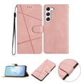 thumbnail image 1 of Nalacover Deisgned for Samsung S23 Plus,Magnetic Folio Wrist Strap Flip Kickstand Premium PU Leather Wallet Case Cash Card Slots Holder Protective Case for Samsung Galaxy S23 Plus,Rosegold, 1 of 10