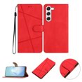 thumbnail image 1 of Nalacover Deisgned for Samsung S23 Plus,Magnetic Folio Wrist Strap Flip Kickstand Premium PU Leather Wallet Case Cash Card Slots Holder Protective Case for Samsung Galaxy S23 Plus,Red, 1 of 10