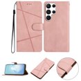 thumbnail image 1 of Nalacover Deisgned for Samsung S23 Ultra, Magnetic Folio Wrist Strap Flip Kickstand Premium PU Leather Wallet Case Cash Card Slots Holder Protective Case for Samsung Galaxy S23 Ultra, Rosegold, 1 of 10