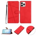 thumbnail image 1 of Nalacover Deisgned for iPhone 13 Pro Max, Magnetic Folio Wrist Strap Flip Kickstand Premium PU Leather Wallet Case Cash Card Slots Holder Protective Case For iPhone 13 Pro Max, Red, 1 of 10