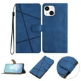 thumbnail image 1 of Nalacover Deisgned for iPhone 14, Magnetic Folio Wrist Strap Flip Kickstand Premium PU Leather Wallet Case Cash Card Slots Holder Protective Case For iPhone 14, Blue, 1 of 10