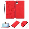 thumbnail image 1 of Nalacover Deisgned for iPhone XR, Magnetic Folio Wrist Strap Flip Kickstand Premium PU Leather Wallet Case Cash Card Slots Holder Protective Case for iPhone XR, Red, 1 of 10