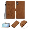 thumbnail image 1 of Nalacover Deisgned for iPhone XS Max, Magnetic Folio Wrist Strap Flip Kickstand Premium PU Leather Wallet Case Cash Card Slots Holder Protective Case for iPhone XS Max, Brown, 1 of 10