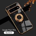 thumbnail image 1 of Nalacover Electroplated Case for Google Pixel 7 Pro, Slim Thin Light Plating Frame Rotatable Metal Ring Holder Bracket Cover with Magnetic Car Mount Rugged Shockproof Anti-Scratches Case, Black, 1 of 9