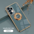 thumbnail image 1 of Nalacover Electroplated Case for Samsung Galaxy A53 5G, Slim Thin Light Plating Frame Rotatable Metal Ring Holder Bracket Cover with Magnetic Car Mount Rugged Shockproof Anti-Scratches Case, Gray, 1 of 9