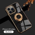 thumbnail image 1 of Nalacover Electroplated Case for iPhone 14 Pro Max, Slim Thin Light Plating Frame Rotatable Metal Ring Holder Bracket Cover with Magnetic Car Mount Rugged Shockproof Anti-Scratches Case,Black, 1 of 11