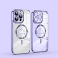 thumbnail image 1 of Nalacover Electroplated Magnetic Case for iPhone 12 Pro Max, High-Transparency Clear Cover Compatible with MagSafe Wireless Charging, Sparkle Lens Protection Love Pattern Shockproof Case,Darkpurple, 1 of 7