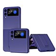 thumbnail image 1 of Nalacover Folding Case for Samsung Galaxy Z Flip 3, Carbon Fiber Rugged PC Anti-Scratches Lens Protection Cover with Hidden Bracket Screen Protection Wireless Charging Case,Royalblue, 1 of 7