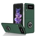thumbnail image 1 of Nalacover Folding Case for Samsung Galaxy Z Flip 4, Rotated Ring Holder Kickstand Rugged PC Shockproof Cover with Magnetic Car Mount Slim Fit Lens Protection Case for Samsung Galaxy Z Flip , Darkgreen, 1 of 7