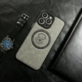 thumbnail image 1 of Nalacover For iPhone 14, Cute Astronaut Pattern Leather Anti-Scratch Raised Camera Protection Compatible with MagSafe,Slim Fit Shockproof Phone Case For iPhone 14, Gray, 1 of 11