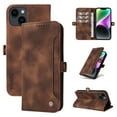 thumbnail image 1 of Nalacover For iPhone 14 Plus Wallet case 【RFID Blocking】【Slide Pocket Slot】,Credit Card Holder Flip Folio Book PU Leather Protective Cover Women Men For iPhone 14 Plus - 6.7", brown, 1 of 14