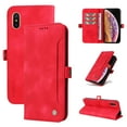 thumbnail image 1 of Nalacover For iPhone XS Max Wallet case 【RFID Blocking】【Slide Pocket Slot】,Credit Card Holder Flip Folio Book PU Leather Protective Cover Women Men For iPhone XS Max, red, 1 of 14