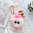 thumbnail image 1 of Nalacover Furry Plush Case for Samsung Galaxy Z Fold4, Shining Sparkle Rhinestones Cute Cartoon Briquette Fluffy Thin Cover with Warm Cold Weather Glitter Diamond Lens Frame Protection Case,Pink, 1 of 8