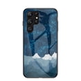 thumbnail image 1 of Nalacover For Galaxy S23 Ultra Case Stylish Galaxy Pattern Design Luxury Tempered Glass Back Case Anti-scratch TPU Bumper Shockproof Protective Cover For Samsung Galaxy S23 Ultra, Blue, 1 of 8