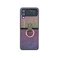 thumbnail image 1 of Nalacover Glitter Case for Samsung Galaxy Z Flip 4, Sparkle Shining Slim Fit Folding Cover with Metal Finger Ring Holder Rugged PC Lens Protection Anti-Scratches Case,Purple, 1 of 9