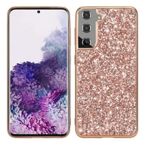 Nalacover Glitter Shining Case for Samsung Galaxy A16 5G - Slim Lightweight Thin Fit Sparkle Crystal Bling Cover, Military Grade Silicone Shockproof Anti-Scratches Case for Girls Women, Rosegold