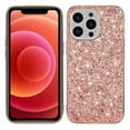 thumbnail image 1 of Nalacover Glitter Shining Case for iPhone 15 Pro - Slim Lightweight Thin Fit Sparkle Crystal Bling Cover, Military Grade Soft Silicone Shockproof Anti-Scratches Case for Girls Women,Rosegold, 1 of 7