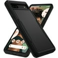thumbnail image 1 of Nalacover for Google Pixel 6A Case: Dual Layer Protective Heavy Duty Cell Phone Case Shockproof Rugged Bumper Tough Hand Grip - Military Grade Drop Tested for Google Pixel 6A, Black, 1 of 6