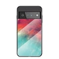 thumbnail image 1 of Nalacover For Google Pixel 6A Fit Slim Case,Stylish Galaxy Pattern Design Luxury Tempered Glass Back Case Anti-scratch Side with TPU Bumper Shockproof Camera Lens Protective Cover.D, 1 of 7