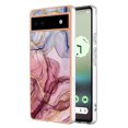 thumbnail image 1 of Nalacover for Google Pixel 6A Marble Pattern Slim Case Compatible with MagSafe Wireless Charging, Soft Silicone/TPU Shockproof Non-Yellowing Lightweight Protective Cover for Google Pixel 6A, Rose, 1 of 6