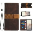 thumbnail image 1 of Nalacover for Google Pixel 7 Wallet Case, Stylish PU Leather Card Slots Holder Flip Folio Cover with Kickstand Magnetic Clasp Soft Silicone Shockproof Protective Case for Google Pixel 7,Brown, 1 of 6