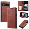thumbnail image 1 of Nalacover for Google Pixel 7a Wallet Case, Vintage PU Leather Book Folding Folio Case with Credit Card Slots Hidden Magnetic Closure Flip Kickstand Shockproof Slim Phone Case,Brown, 1 of 8