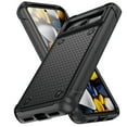 thumbnail image 1 of Nalacover Google Pixel 8 Case, Heavy Duty 3 in 1 Rugged Shockproof Rugged Silicone Hybrid Hard PC Soft TPU Bumper Camera Raised Drop Protective Girls Women Boy Men Phone Covers, Black, 1 of 7